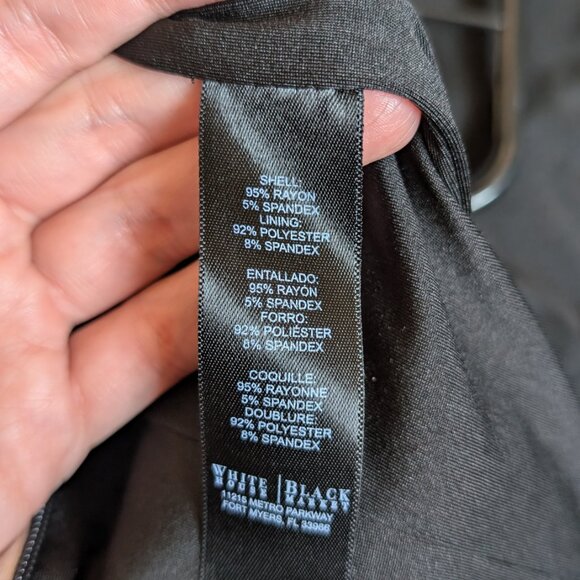 WHBM Black Dress with Striped Panel - Picture 4 of 4